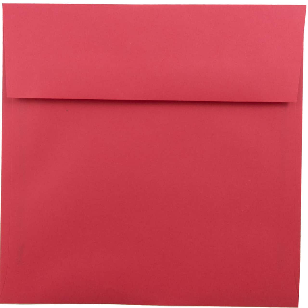 JAM Paper 8.5" x 8.5" Red Square Colored Invitation Envelopes, 25ct.